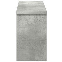 Wandgemonteerde kapstok met plank Beton Grijs 50 x 16 x 26 cm 6