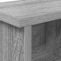 Wandgemonteerde kapstok met plank Grijs Sonoma 50 x 16 x 26 cm 8