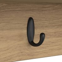 Wandgemonteerde kapstok met plank Artisan Eiken 50 x 16 x 26 cm 9