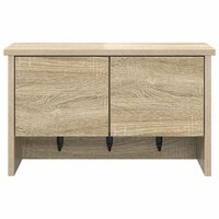 Wandgemonteerde kapstok met plank Sonoma Eiken 50 x 20 x 30 cm 6