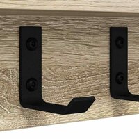 Wandgemonteerde kapstok Sonoma Eiken 40 x 10,5 x 10,5 cm 9