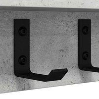 Wandgemonteerde kapstok Beton Grijs 40 x 10,5 x 10,5 cm 9