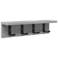 Wandgemonteerde kapstok Grijs Sonoma 40 x 10,5 x 10,5 cm 2