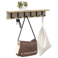 Wandgemonteerde kapstok Sonoma Eiken 60 x 10,5 x 10,5 cm 3