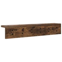 Wandgemonteerde kapstok Gerookt eiken 60 x 10,5 x 10,5 cm 7