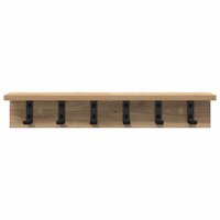 Wandgemonteerde kapstok Artisan Eiken 60 x 10,5 x 10,5 cm 5