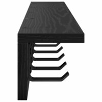 Wandgemonteerde kapstok Zwart Eiken 80 x 10,5 x 10,5 cm 6