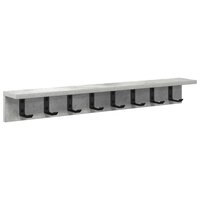 Wandgemonteerde kapstok Beton Grijs 80 x 10,5 x 10,5 cm 2