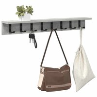 Wandgemonteerde kapstok Beton Grijs 80 x 10,5 x 10,5 cm 3