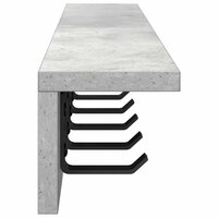 Wandgemonteerde kapstok Beton Grijs 80 x 10,5 x 10,5 cm 6
