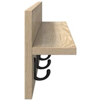 Wandgemonteerde kapstok Sonoma Eiken 80 x 10,5 x 18 cm 6