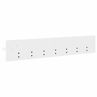 Wandgemonteerde kapstok Wit 100 x 10,5 x 18 cm Bewerkt hout 7