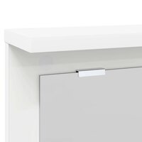 Wandgemonteerde kapstok Wit 85 x 10 x 45 cm Bewerkt hout 8