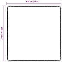Tapijt Loper Lichtgrijs 100 x 100 cm 100% Polypropyleen 9