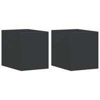Buitenwandlampen 2 st gegoten aluminium zwart 2