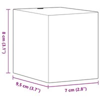 Buitenwandlampen 2 st gegoten aluminium zwart 7