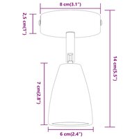 Plafondspot Wit 8 x 8 x 14 cm Metaal 12