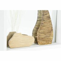 Wandspiegel DKD Home Decor Wit Natuurlijk Cottage 25 x 4 x 25 cm (2 Stuks) 2