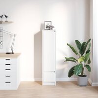 Highboard 29,5x34x119,5 cm spaanplaat wit 3