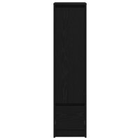 Highboard 29,5x34x119,5 cm spaanplaat zwart eikenkleurig 6