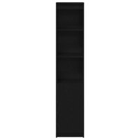 Highboard 37,5x35x180 cm spaanplaat zwart eikenkleurig 5