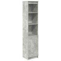 Highboard 37,5x35x180 cm spaanplaat betongrijs 2
