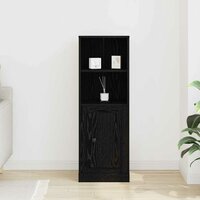 Highboard Zwart Eiken 36 x 35,5 x 103,5 cm Bewerkt hout 4