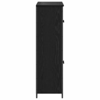 Highboard Zwart Eiken 62 x 32 x 106,5 cm Bewerkt hout 7