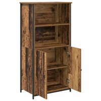 Highboard Oud Hout 62 x 36 x 121,5 cm Bewerkt hout 5
