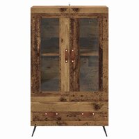 Highboard Oud Hout 69,5 x 31 x 115 cm Geengineerd Hout en Glas 6