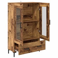 Highboard met lade Oud Hout 69,5 x 31 x 115 cm Bewerkt hout 5