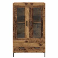 Highboard met lade Oud Hout 69,5 x 31 x 115 cm Bewerkt hout 6