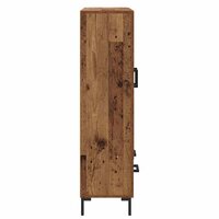 Highboard met lade Oud Hout 69,5 x 31 x 115 cm Bewerkt hout 7