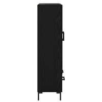 Highboard met lade Zwart Eiken 69,5 x 31 x 115 cm Bewerkt hout 7