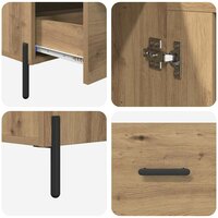 Highboard Corona Artisan Eiken 69,5 x 31 x 115 cm Bewerkt hout 9