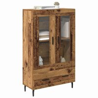 Highboard met lade Oud Hout 69,5 x 31 x 115 cm Bewerkt hout 3