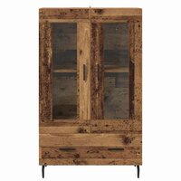 Highboard met lade Oud Hout 69,5 x 31 x 115 cm Bewerkt hout 6
