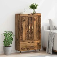 Highboard met lade Oud Hout 69,5 x 31 x 115 cm Bewerkt hout 4