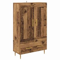 Highboard met lade Oud Hout 69,5 x 31 x 115 cm Bewerkt hout 2