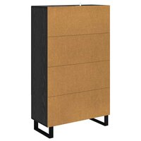 Highboard met lade Zwart Eiken 69,5 x 31 x 115 cm Bewerkt hout 8