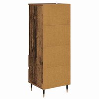 Highboard met lade Oud Hout 40 x 36 x 110 cm Bewerkt hout 8