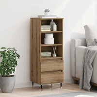 Highboard met lade Artisan Eiken 40 x 36 x 110 cm Bewerkt hout 4