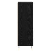 Highboard met lade Zwart Eiken 40 x 36 x 110 cm Bewerkt hout 7