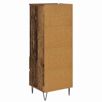 Highboard met lade Oud Hout 40 x 36 x 110 cm Bewerkt hout 8