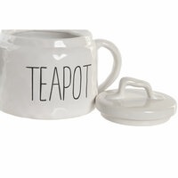 Theepot Home ESPRIT Wit Porselein 600 ml 2