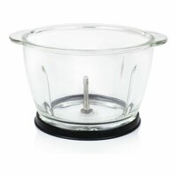 Hakmolen Princess Zwart Glas Roestvrij staal 300 W 1 L 3