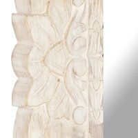Spiegel 80x50 cm massief mangohout wit 5