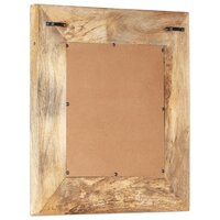 Spiegel handgesneden 50x50x2,5 cm massief mangohout 3
