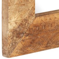 Spiegel handgesneden 80x50x2,5 cm massief mangohout 4
