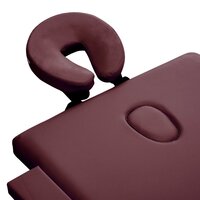 Massagetafel inklapbaar 2 zones aluminum wijnpaars 4